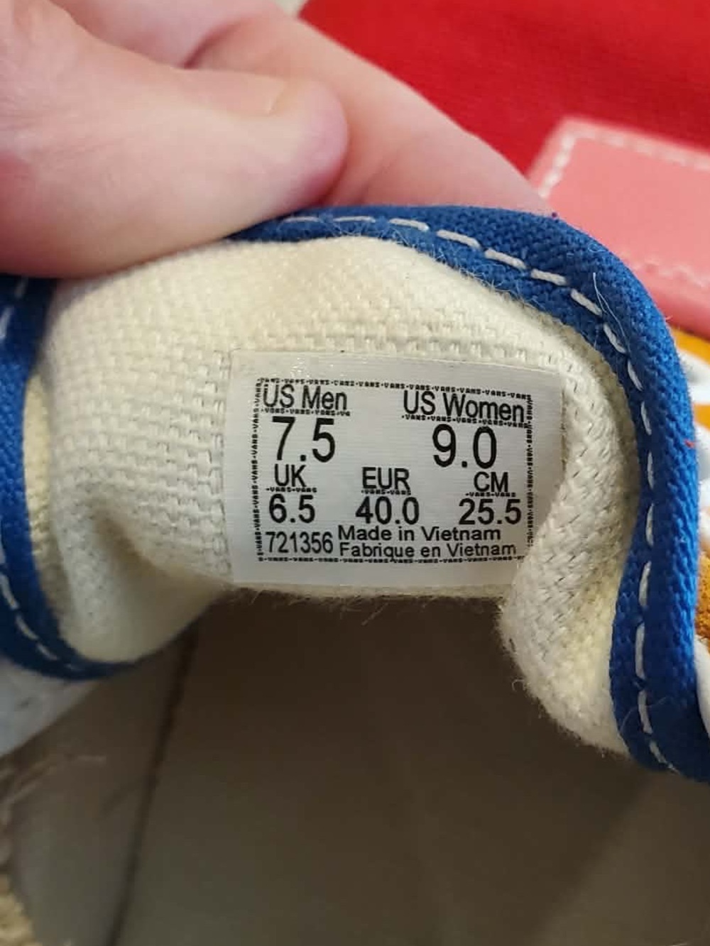 Vans Era Patchwork Unisex Men’s 7.5 Women’s 9 - Picture 9 of 10